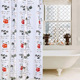 卡通图案PEVA时尚 浴帘环保防水防霉浴室帘小清新可爱猫咪挡水帘子