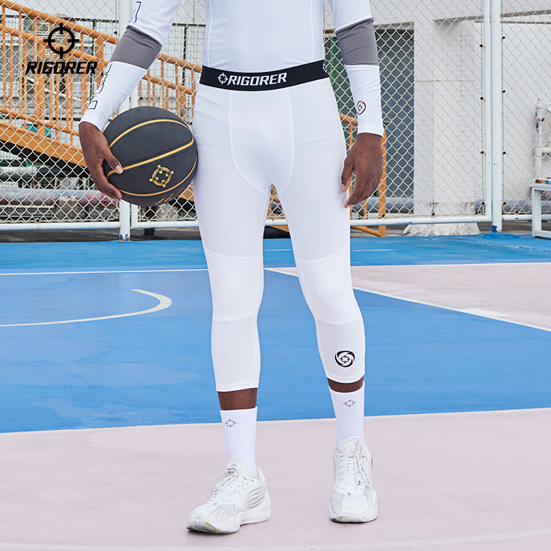 准者七分中腰高弹压缩紧身裤