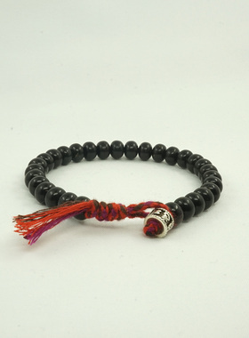 原创椰蒂纯银六字箴言情侣手链