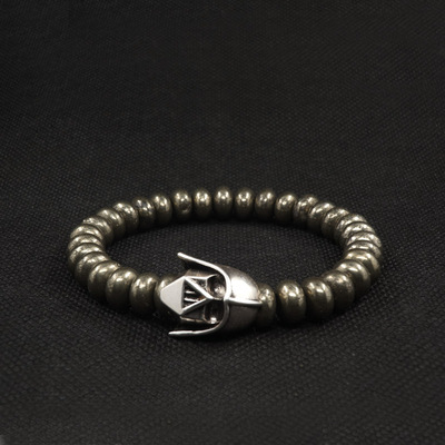 小众天然石黄铁矿男士手链