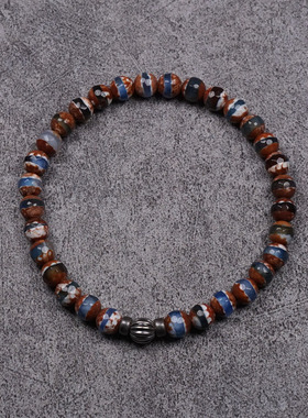 pohier宝喜儿复古玛瑙手链