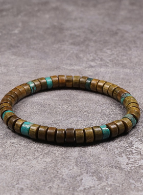 pohier绿檀木松石手链