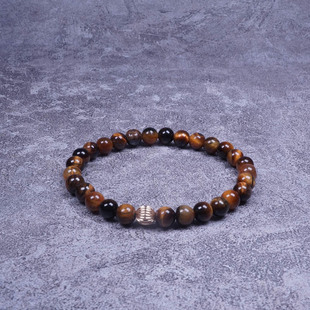 POHIER原创14K包金天然虎眼GOLD TIGER EYE矿石 Noble 款手链