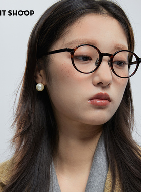 RIGHT SHOOP右店日系圆形板材复古文艺潮男女款透明近视眼镜框架