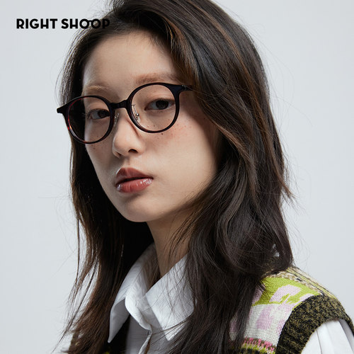 右店波士顿白山复古圆框眼镜架