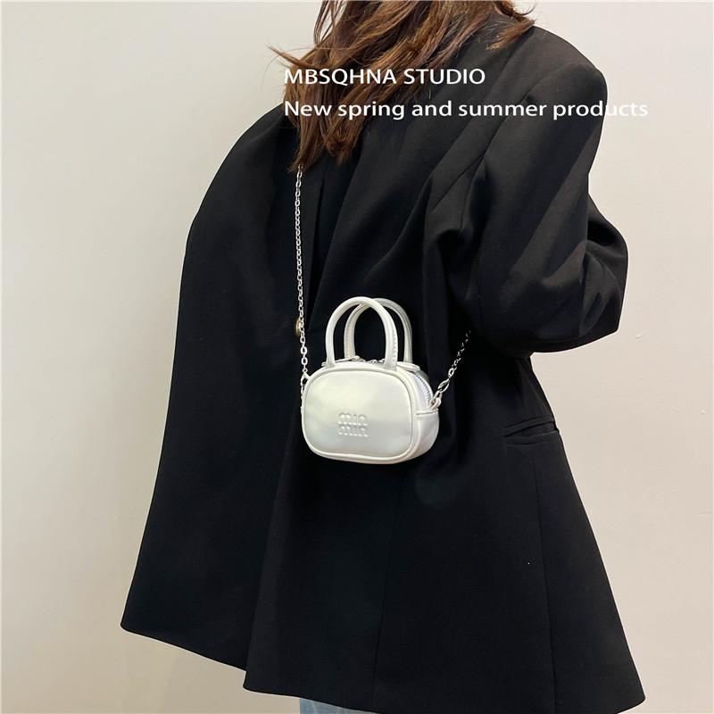 MBSQHNA迷你小包包女式2025新款高级感小拎包单肩链条斜挎口红包