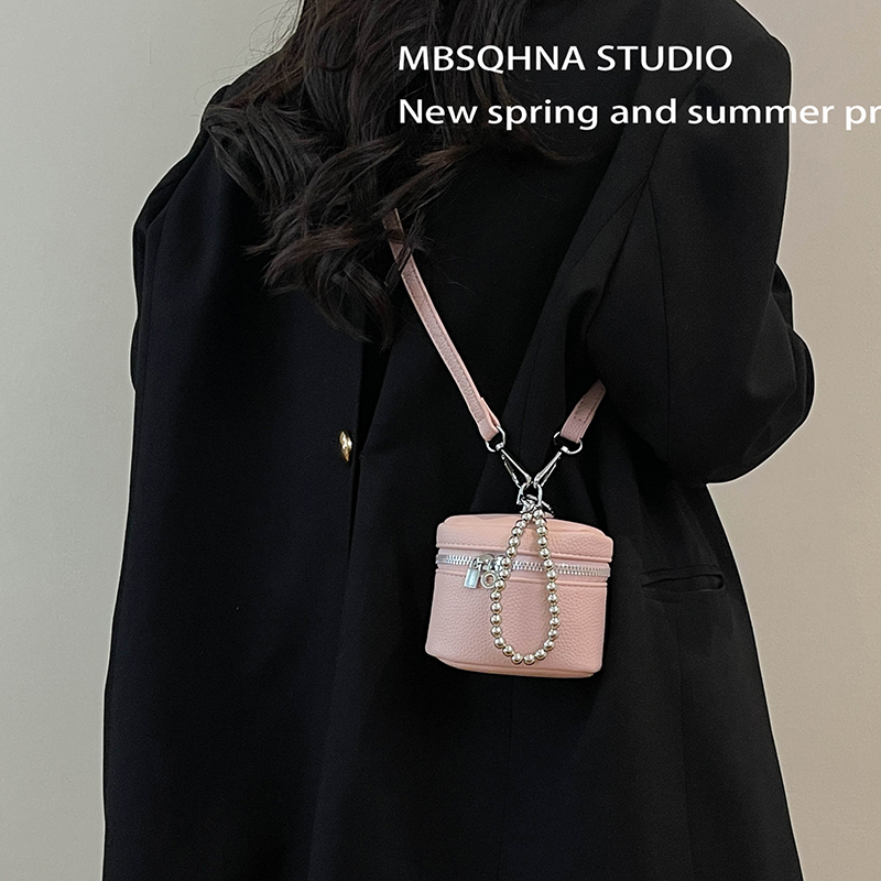 MBSQHNA小众设计迷你手拎包包女2025新款口红零钱包高级感斜挎包