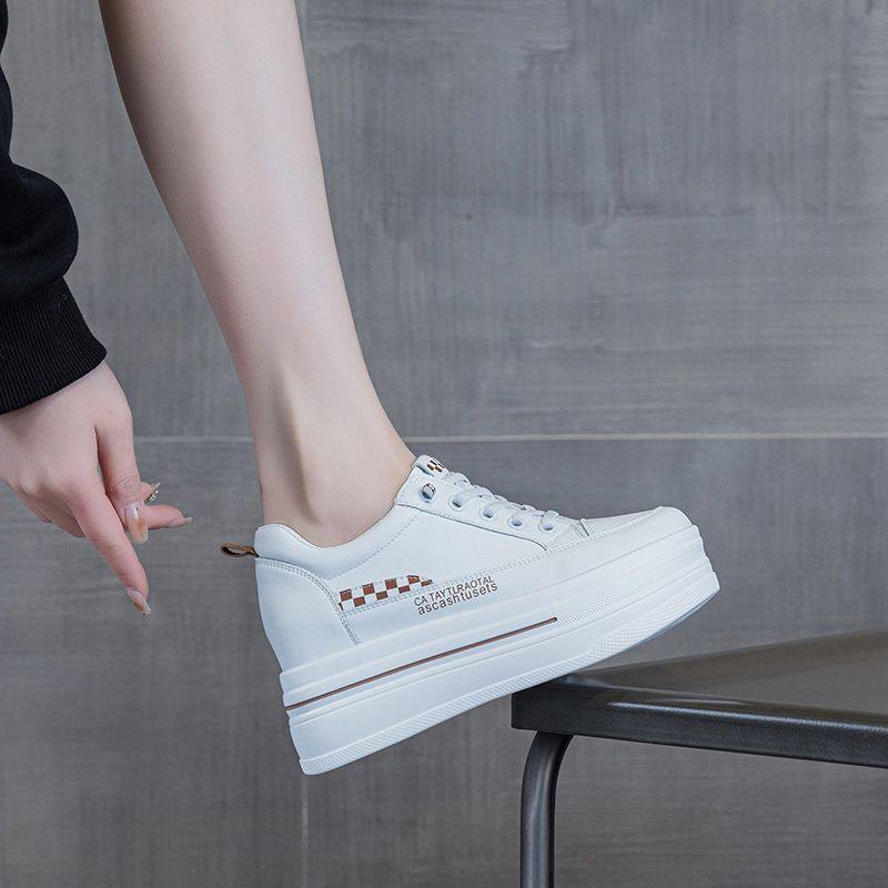 2930313233小码内增高小白鞋轻便百搭松糕厚底8cm小个子休闲板鞋,女鞋,松糕（摇摇）鞋,淘宝优惠券,粉丝福利购,淘宝优惠卷