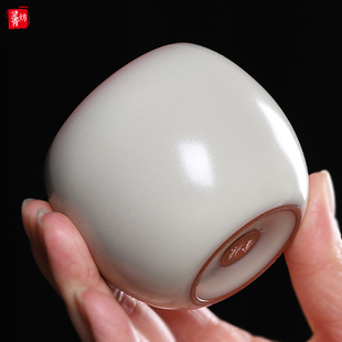 纯手工主人杯陶瓷茶杯高端青瓷猪油冻功夫茶具茶盏杯子茶碗品茗杯