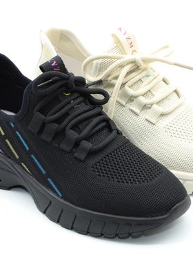 特价富贵鸟女鞋2021春新款系带镂空厚底老爹鞋运动单鞋RW1AY211E