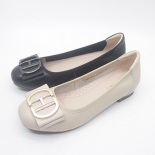 2026春季 F667688C 新款 工作鞋 内增高矮跟牛皮女单鞋 富贵鸟女鞋