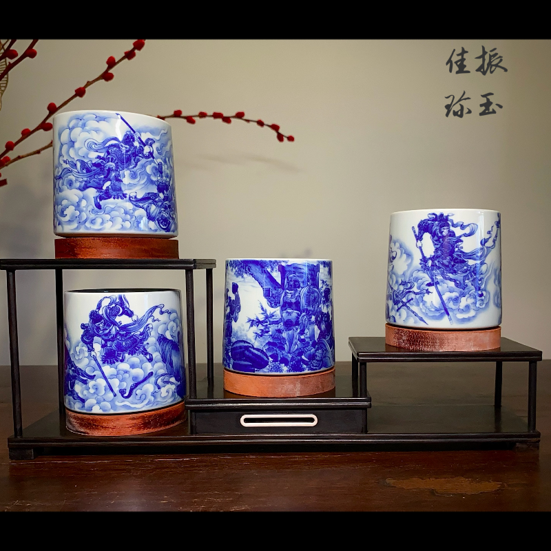 振玉佳珍|青花西游记大闹天宫孙悟空威士忌杯套组/齐天大圣战神兵