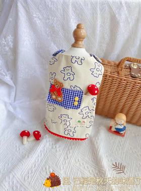 原创手工定制宠物衣服狗狗猫咪秋冬可爱小背心泰迪博美法斗