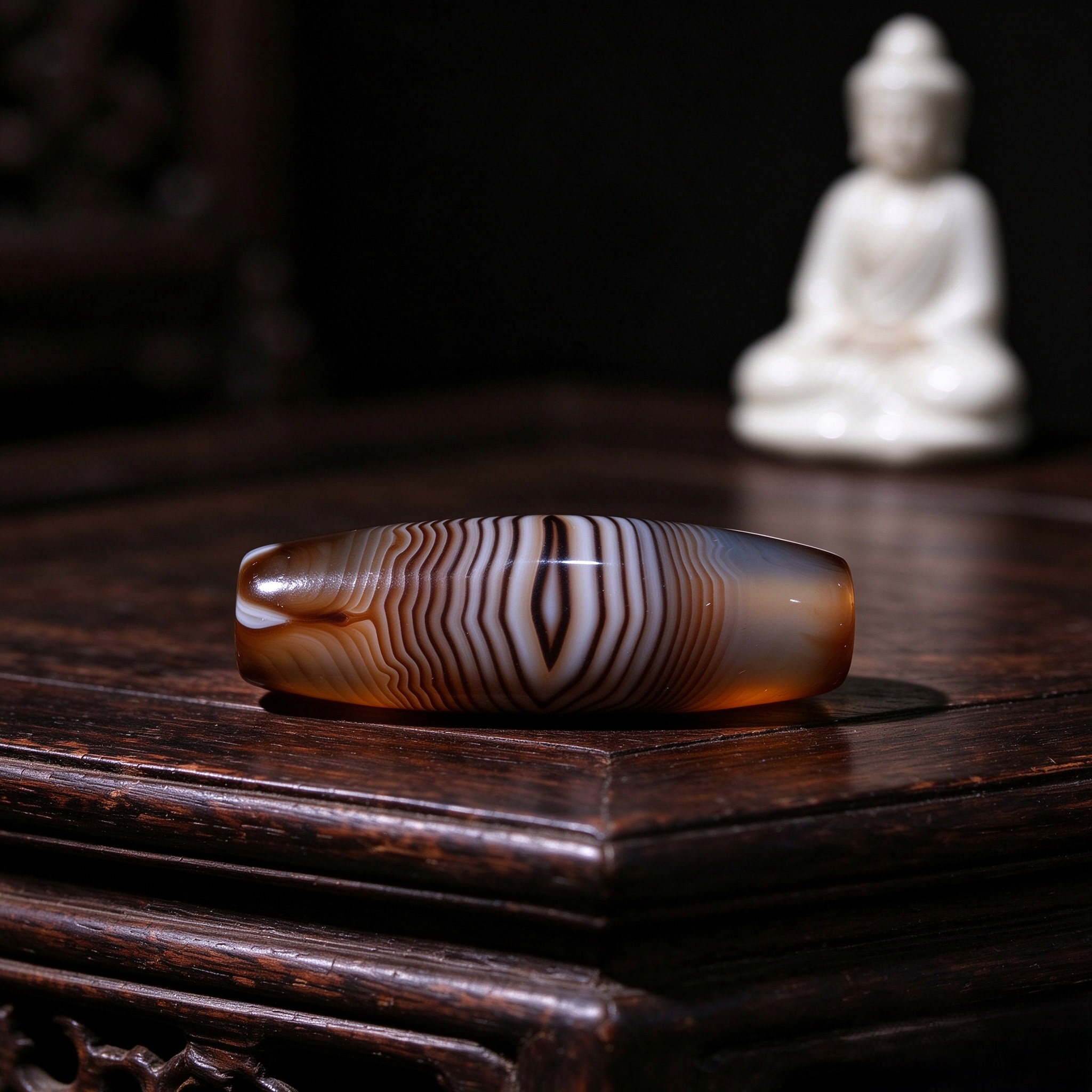 天然玛瑙勒子天珠宝石水晶缠丝天眼佛珠顶珠腰珠项链吊坠配件配饰