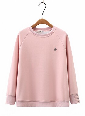 2024秋季加肥加大码女装200斤胖M非米豆朗上野熊长袖T恤卫衣HT527