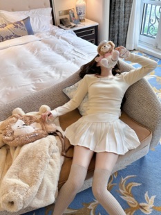 葡萄小紫三色百褶裙俏皮韩系基础百搭2023女设计感甜美高腰显瘦春