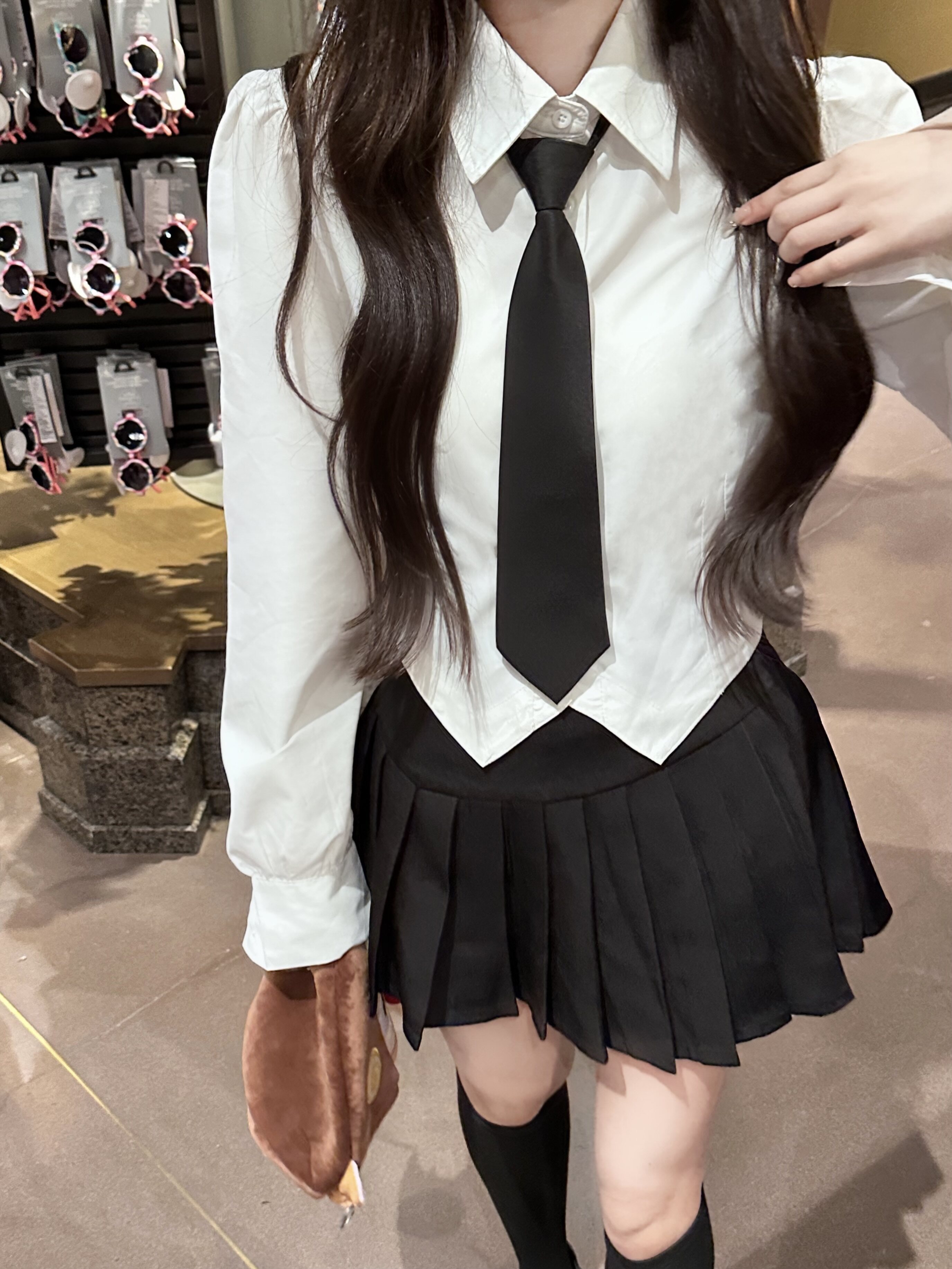 葡萄小紫2025春秋新款女士白色长袖衬衫小众立领学院风百搭修身衬