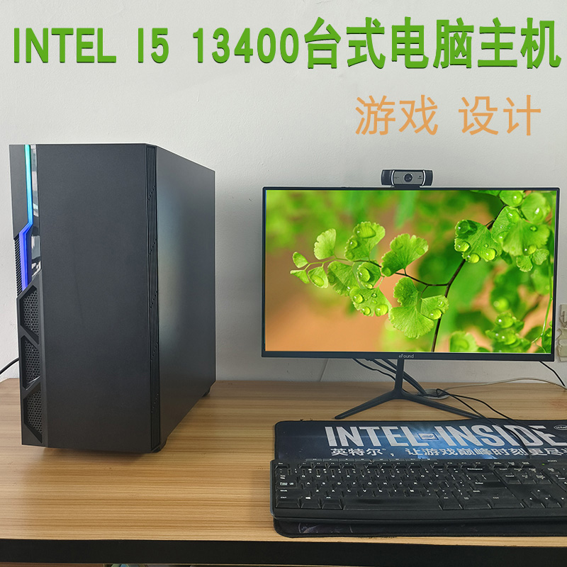 I5 13400F 家用办公游戏设计组装DIY台式电脑兼容机吃鸡高配10核