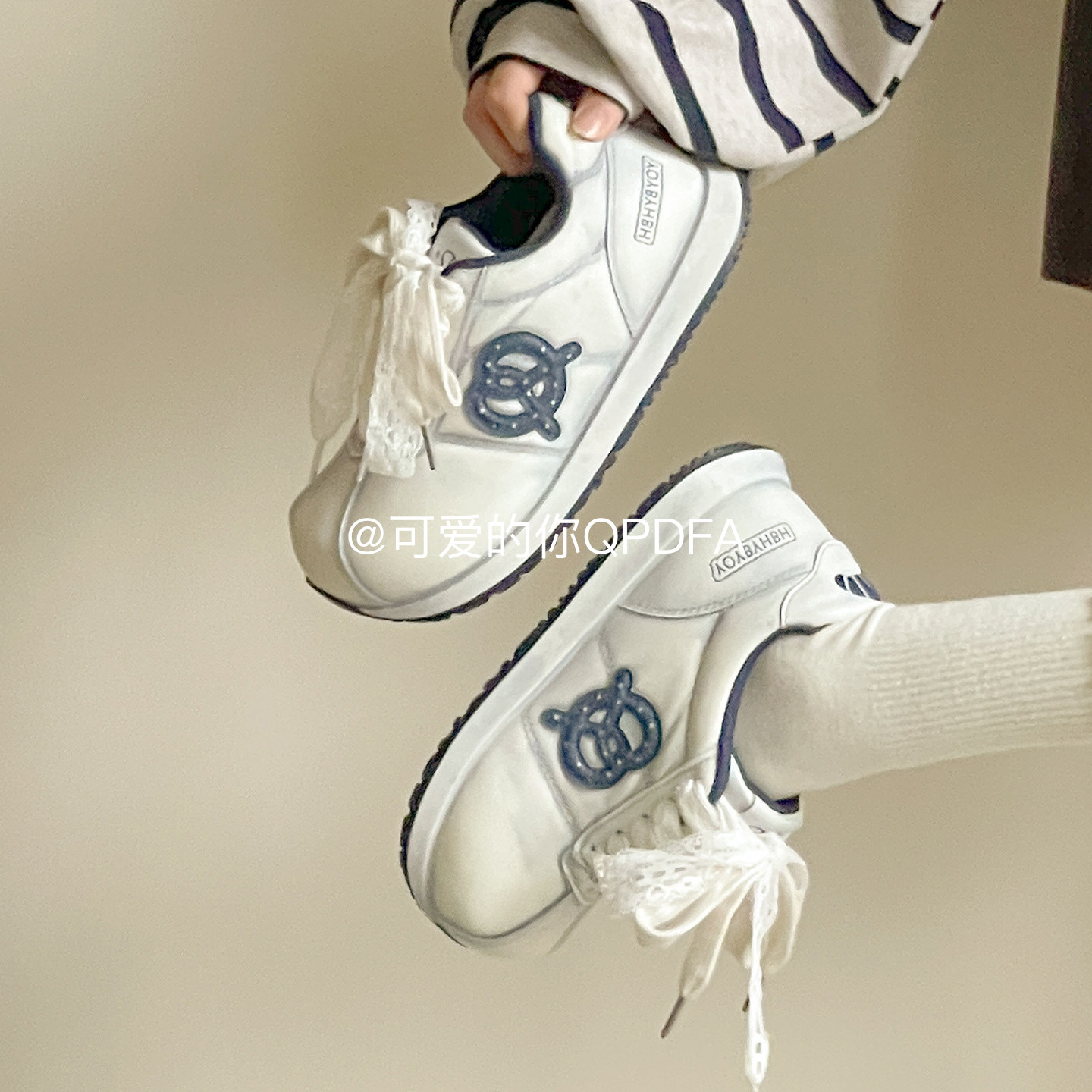 可爱的你韩系厚底板鞋女款2026新款春季百搭小白鞋休闲运动阿甘鞋,女鞋,时尚休闲鞋,淘宝优惠券,粉丝福利购,淘宝优惠卷