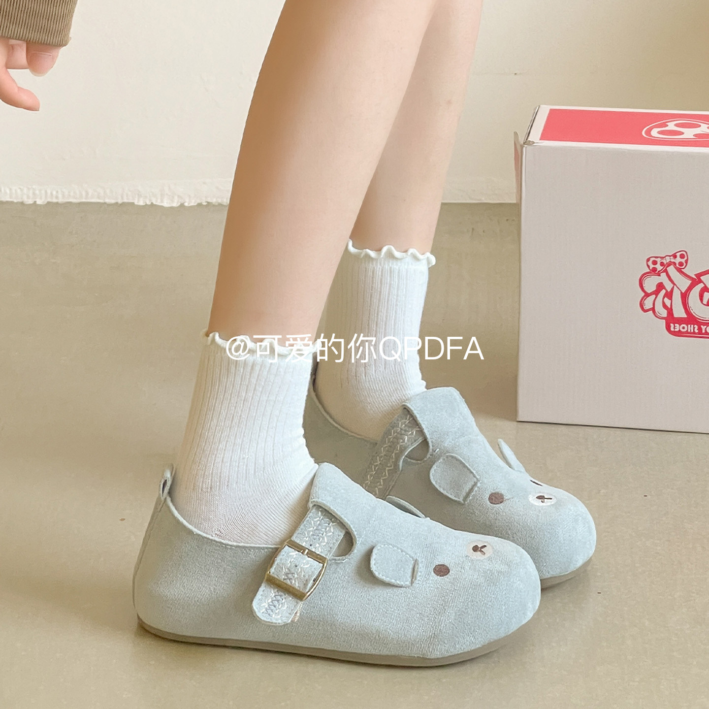 可爱的你 一脚蹬全包勃肯鞋女款2026新款春季百搭小白鞋休闲单鞋,女鞋,勃肯鞋/软木鞋,淘宝优惠券,粉丝福利购,淘宝优惠卷