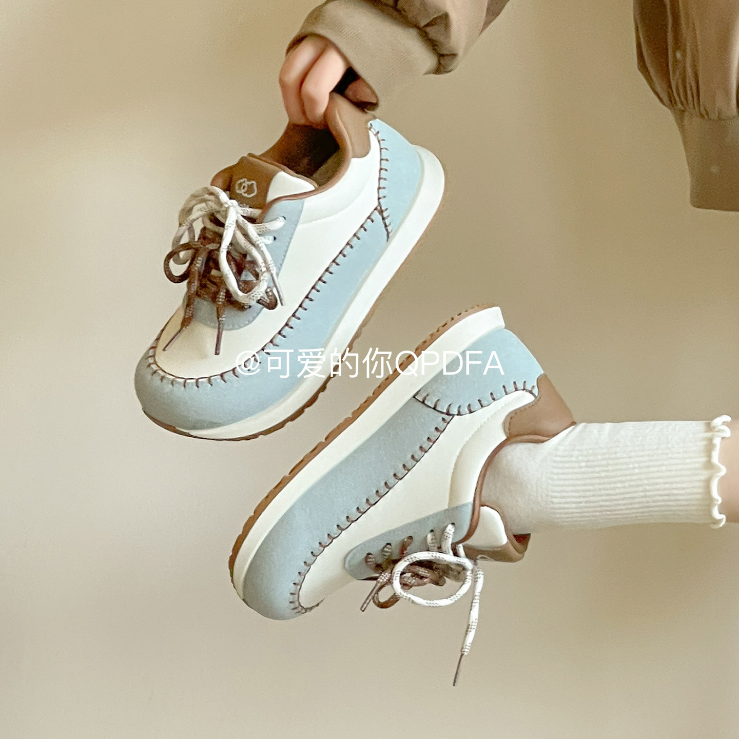 可爱的你早春阿甘鞋女2026新款今年流行爆款厚底小白鞋休闲运动鞋,女鞋,时尚休闲鞋,淘宝优惠券,粉丝福利购,淘宝优惠卷