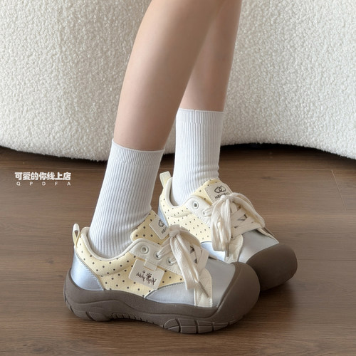 可爱的你2026年超火小白鞋厚底增高夏季德训鞋子女鞋百搭帆布板鞋