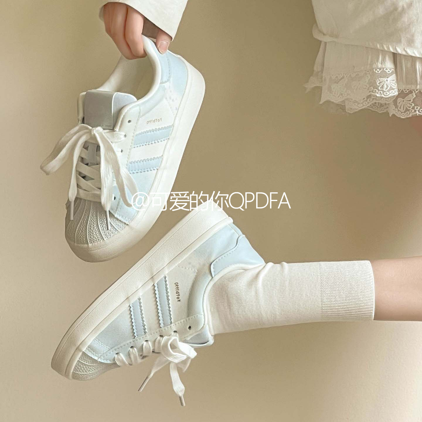 可爱的你板鞋女款2025新款厚底鞋小白鞋ins潮百搭小众面包鞋休闲,女鞋,休闲板鞋,淘宝优惠券,粉丝福利购,淘宝优惠卷