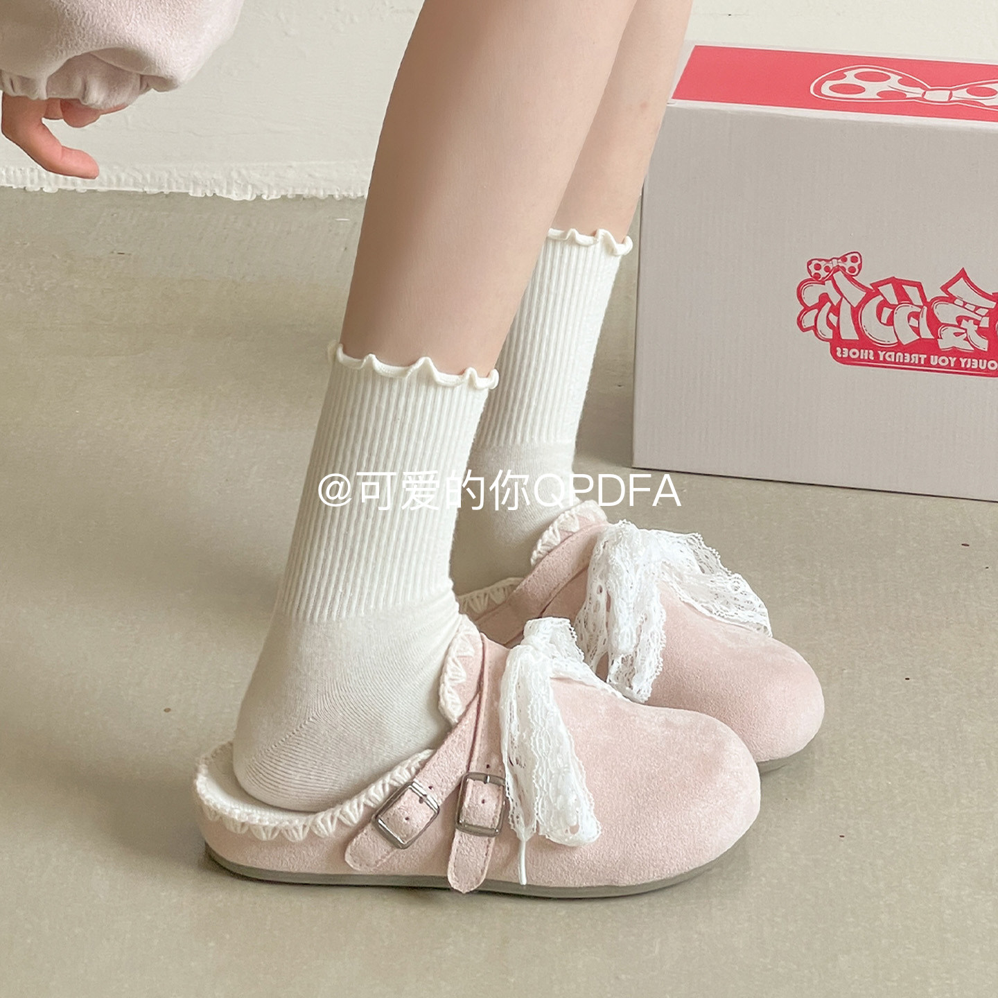 可爱的你一脚蹬超火勃肯鞋子女2026新款爆款半拖鞋女外穿包头拖鞋