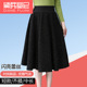 秋冬季 半身裙女弹力高腰中长裙闪亮蕾丝大摆裙2021年新款 a字裙子