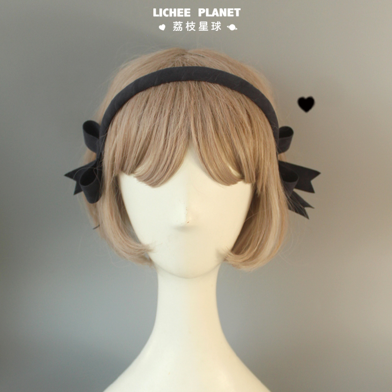 LICHEE PLANET/原创对称美学实用压发耳畔大蝴蝶结高颅顶发箍饰品-封面