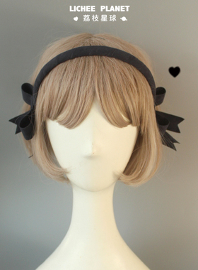 LICHEE PLANET/原创对称美学实用压发耳畔大蝴蝶结高颅顶发箍饰品