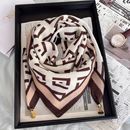 2025新款 高级感围脖护脖保暖丝巾女 磁吸扣方巾三角巾春秋冬时尚