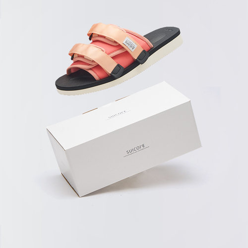 SUICOKE Moto-Cab日系机能拼色魔术贴外凉拖鞋 OG-056Cab-SALMON