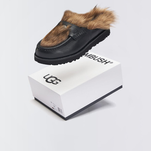 UGG x AMBUSH Loafer联名百搭乐福包头外穿毛毛半拖休闲鞋1172911