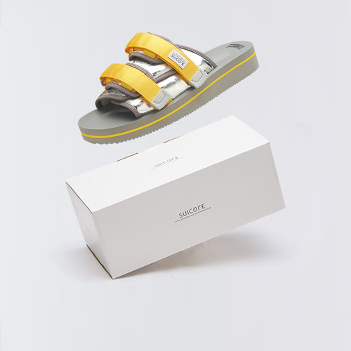 SUICOKE Moto-Msn 日系拼色魔术贴户外凉拖鞋OG-056VEU3-YELLOW