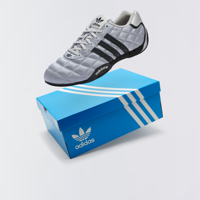 Adidas/阿迪达斯Adiracer LO男女经典皮面拼接赛车运动鞋 JS0284