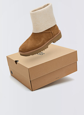 UGG Classic Novelty 女款经典针织筒靴子保暖短靴雪地靴1171573