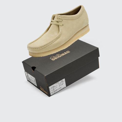 Clarks Wallabee复古英伦麂皮方头系带生胶底男休闲鞋 26155515