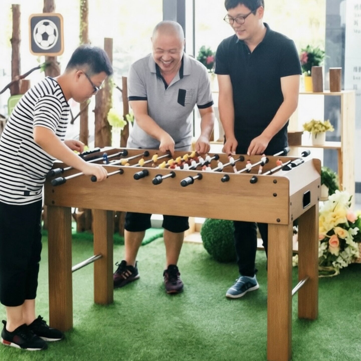 出口品质 大型比赛专用款桌上足球机 成人足球机  升级版特价图片