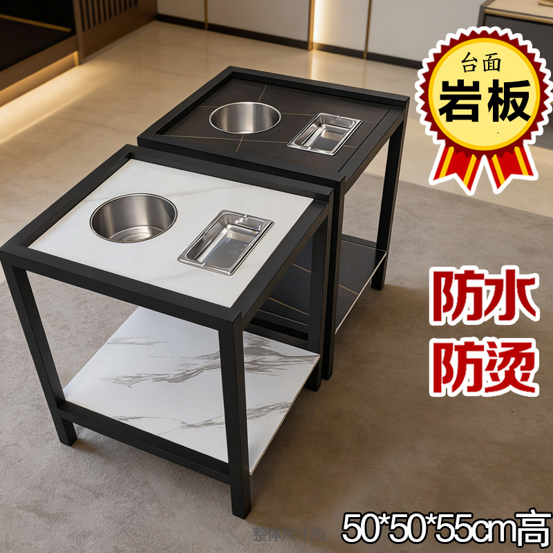 包邮麻将机岩板茶几茶水架
