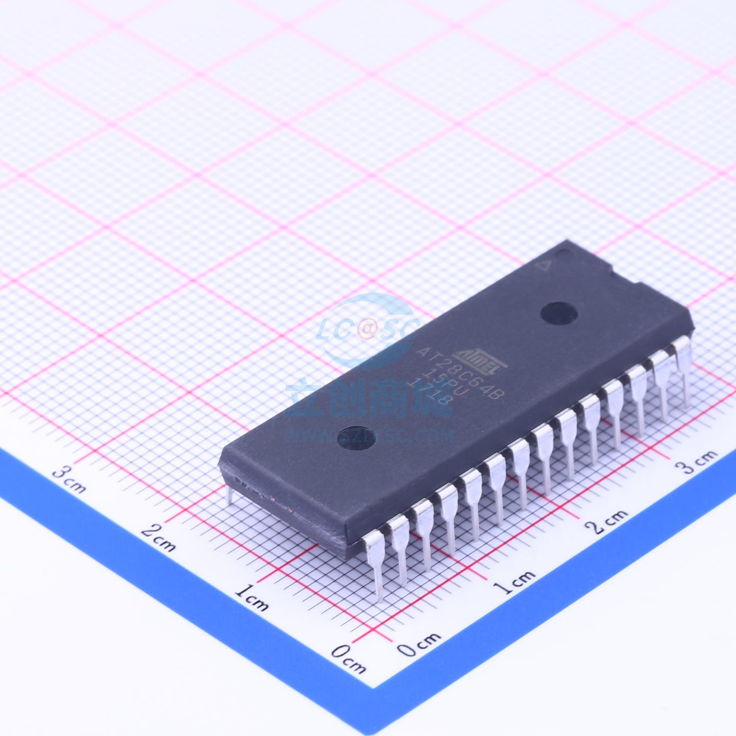 原装 AT28C64B-15PU MICROCHIP/美国微芯 DIP-28 储存器IC芯片