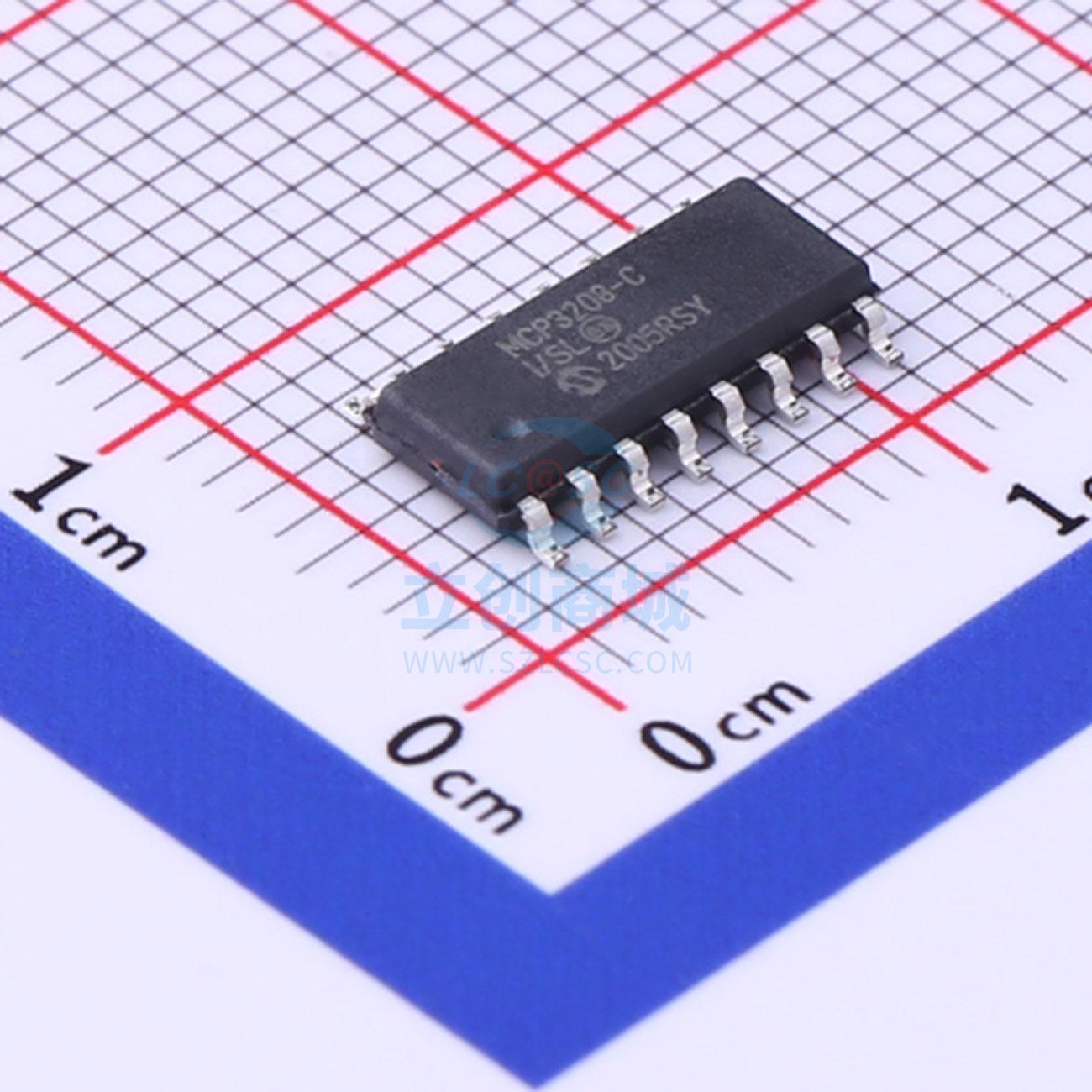 原装 MCP3208-CI/SL MICROCHIP/美国微芯 SOIC-16 模数转换芯片