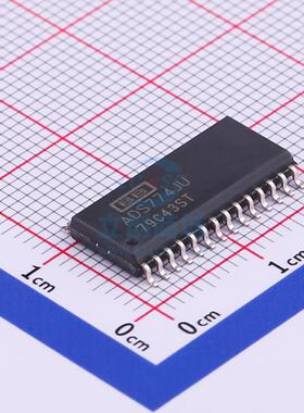 原装 ADS774JU/1k  SOIC-28 模数转换芯片