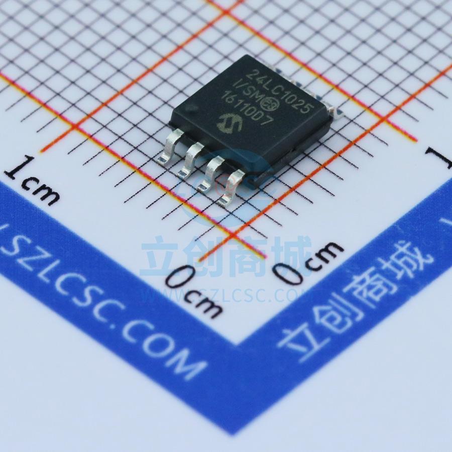原装 24LC1025-I/SM MICROCHIP/美国微芯 SOIJ-8 储存器IC芯片