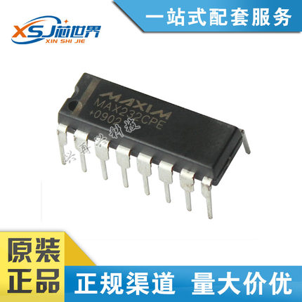 MAX232CPE DIP-16 RS-232接口芯片 全新正品 原装现货 价格优势