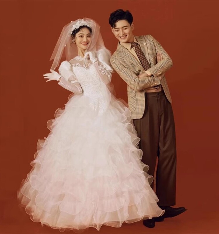사진 스튜디오 사진 테마 의류 숲 복고풍 공주 빛 웨딩 드레스 실내 커플 사진 여행 사진 투투 스커트 드레스