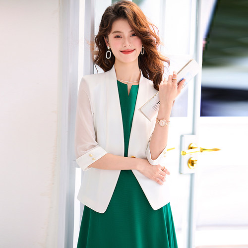 女士薄款夏休闲职业上衣