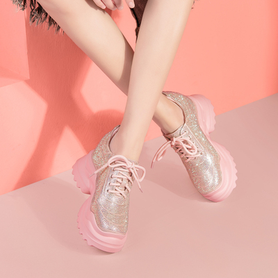 水钻老爹鞋时尚厚底运动休闲鞋