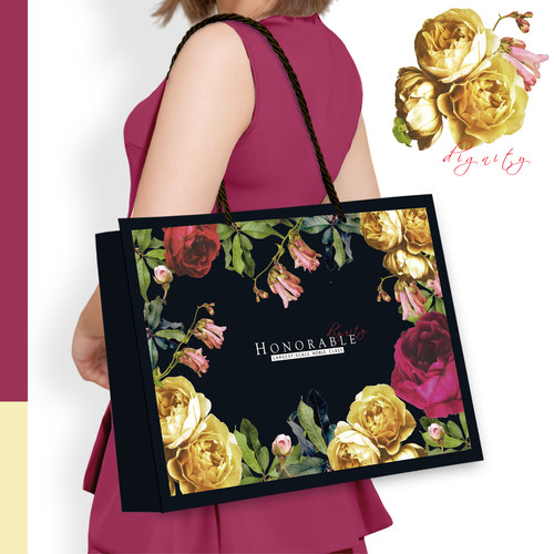 黑色时尚超大加厚手提袋