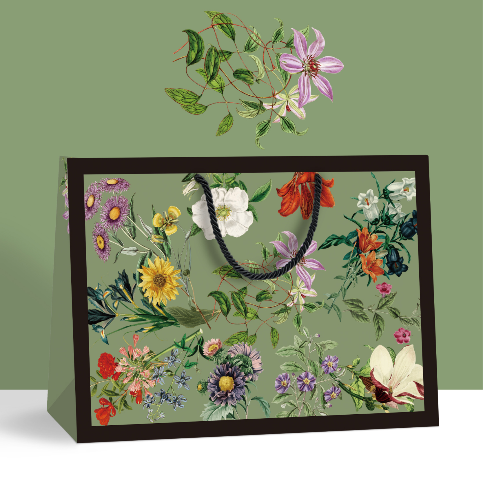 轻奢时尚白卡礼品袋定制纸袋子